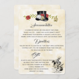 不思議の国のアリス 追加情報カード 招待状