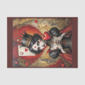 不思議の国のアリス – 黒のハートの女王 薄葉紙 (正面)