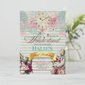 不思議の国のアリス 黒板 誕生日 招待状 (スタンド正面)