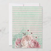 不思議の国のアリス 黒板 誕生日 招待状 (裏面)