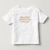 不思議の国のアリス 1歳の誕生日 トドラーTシャツ (正面)