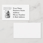 不思議の国のアリス、"6つの不可能な事" 名刺 (正面/裏面)