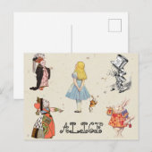 不思議の国のアリス - ALICE & FRIENDS ポストカード (正面/裏面)