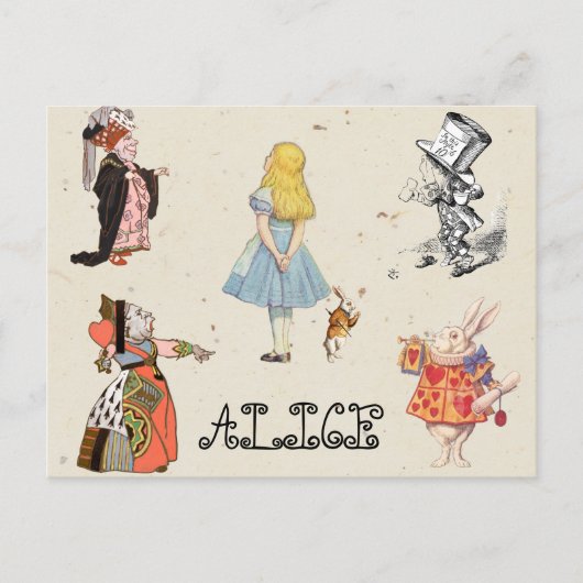 不思議の国のアリス - ALICE & FRIENDS ポストカード (正面)