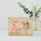 不思議の国のアリス Save the Date ポストカード (スタンド正面)