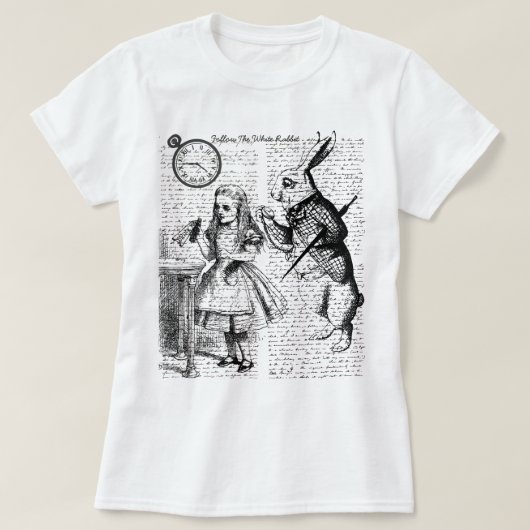 不思議の国のアリス Tシャツ (デザイン正面)
