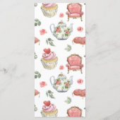 不思議の国のアリス | Teaパーティー メニュー (裏面)