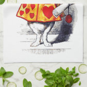 不思議の国のアリスTenniel著白いウサギ キッチンタオル (折り畳み)