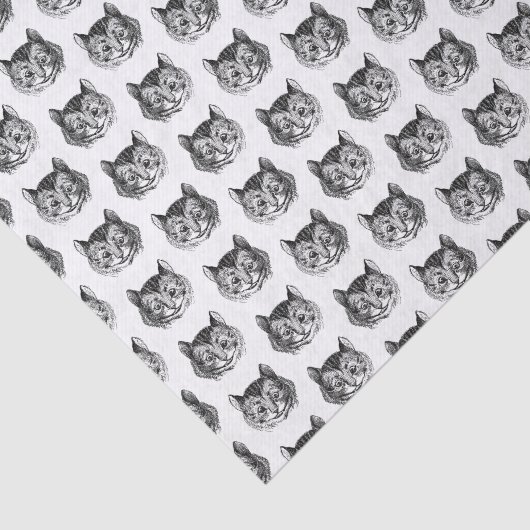 不思議の国のアートで笑うチェシャ猫のアリス 薄葉紙 (詳細)