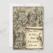 不思議の国のイベント招待状 招待状 (裏面)