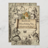 不思議の国のイベント招待状 招待状 (正面/裏面)