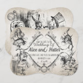 不思議の国のウェディング 招待状 (正面/裏面)