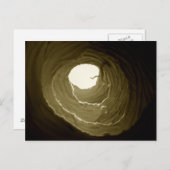 不思議の国のウサギの巣穴の郵便はがきのアリス ポストカード (正面/裏面)