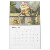 不思議の国のカレンダーの2015年のアリス カレンダー (2月 2026)