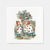 不思議の国のカード遊庭師のアリス スタンダードカクテルナプキン (正面)