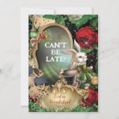 不思議の国のガーデンパーティー招待状 招待状 (正面)