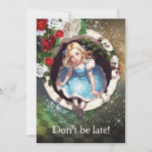 不思議の国のガーデンパーティー招待状 招待状 (正面)