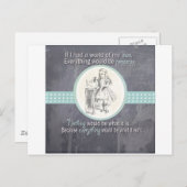 不思議の国のギフトのカスタムなアリス ポストカード (正面/裏面)