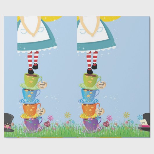 不思議の国のギフト用包装紙のアリス ラッピングペーパー (シーム)