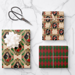 不思議の国のクリスマスのアリス ラッピングペーパーシート