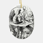 不思議の国のクリスマスのオーナメント セラミックオーナメント (裏面)