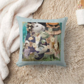 不思議の国のコラージュのアリス クッション (ブランケット)