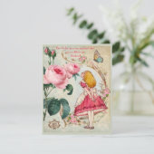 不思議の国のコラージュの卒業パーティーのアリス 招待状 (スタンド正面)