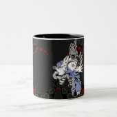 不思議の国のゴシック様式ロリータのフラクタルのマグのアリス ツートーンマグカップ (中央)