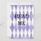 不思議の国のシャワーの招待のアリス 招待状 (正面)