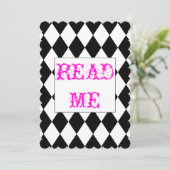 不思議の国のシャワーの招待状のアリス 招待状 (スタンド正面)