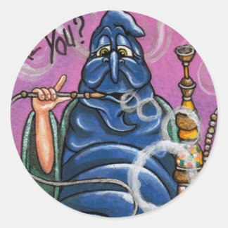 不思議の国のステッカーのキャタピラーアリス ラウンドシール