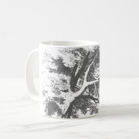 不思議の国のチェシャー猫のマグのヴィンテージアリス コーヒーマグカップ (正面左)