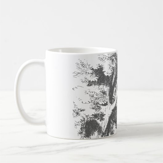 不思議の国のチェシャー猫のマグのヴィンテージアリス コーヒーマグカップ (左)