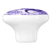 不思議の国のチェシャー猫の紫色のノブのアリス セラミックノブ (側面)