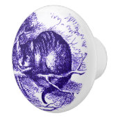 不思議の国のチェシャー猫の紫色のノブのアリス セラミックノブ (右)