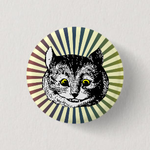 不思議の国のチェシャー猫の芸術のバッジのヴィンテージアリス 缶バッジ