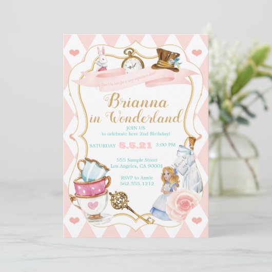 不思議の国のティーパーティー 招待状 (スタンド正面)