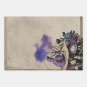 不思議の国のデコパージュの紫色の毛虫アリス ラッピングペーパーシート (正面3)