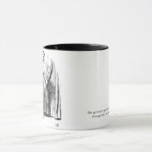 不思議の国のドアのヴィンテージのイラストレーションのマグのアリス マグカップ (中央)