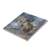 不思議の国のドードーの芸術のタイルまたはTrivetのアリス タイル (側面)