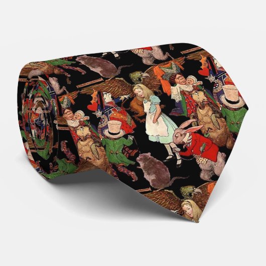 不思議の国のネクタイのアリス ネクタイ (ロール)