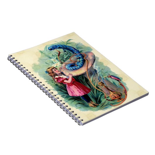 不思議の国のノートのヴィンテージアリス ノートブック (右側)