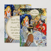 不思議の国のハッターの茶会ウェディング　保存日付のお知らせ セーブザデート (正面/裏面)