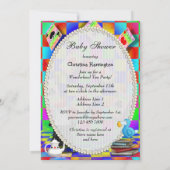 不思議の国のハット王様のジャムタルト ハートの本のプレゼントシャワー 招待状 (裏面)