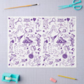 不思議の国のパタンの切り離しの童話アリス 薄葉紙 (クラフト)