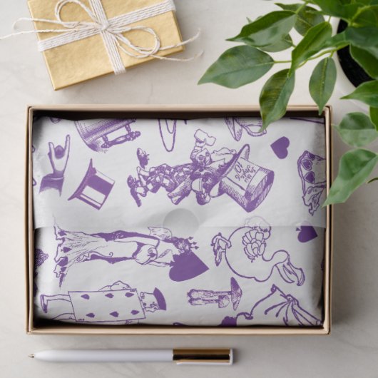 不思議の国のパタンの切り離しの童話アリス 薄葉紙 (ギフト)