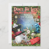 不思議の国のパーティの招待状 招待状 (正面)