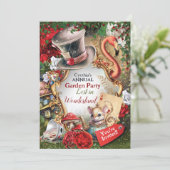 不思議の国のパーティー招待状 招待状 (スタンド正面)