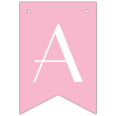 不思議の国のピンクのストライプのなハッピーバースデーのアリス バンティングフラッグ (第3の旗)