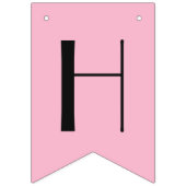 不思議の国のピンクのハッピーバースデーのアリス バンティングフラッグ (第2の旗)